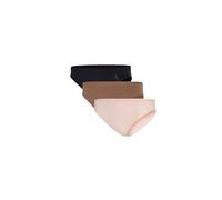 Active Ultimate Stretch Bikini Slip, 3er-Pack - Unterwäsche Black / Toasted Almond / Wonder Quartz XS