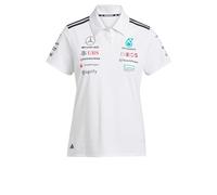 adidas Damen Mercedes - AMG Petronas Formula ONE Team Team Polo White Women, White Melange/Black, L