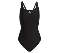 adidas Damen Mid 3-Stripes Swimsuit, Black / White, 38
