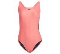 adidas Damen Mid 3-Stripes Swimsuit, Preloved Scarlet / Legend Ink, 40