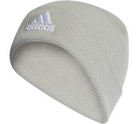 adidas Unisex Logo Beanie, Wonder Silver/White, S