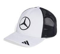 Adidas Unisex Mercedes - AMG Petronas Formula ONE Team Snapback Star Trucker Cap, White/Black, S