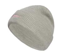 adidas Damen-Mütze mit Manschette, gefaltet, Standard-Passform, warm, doppellagig, für Winter und kaltes Wetter, Heather Grey/Semi Pink Spark/Grau, EinheitsgröÃŸe