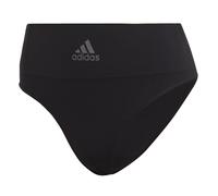 adidas Damen Nahtlose Tanga-höschen aus Mikro-Stretch, Singles Tangahöschen, Schwarz, L