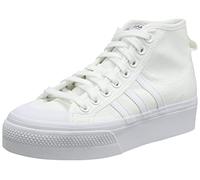 adidas Damen Nizza Platform Mid Sneaker, Cloud White/Cloud White/Cloud White, 40 EU