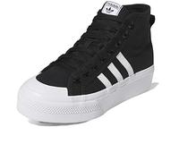 adidas Damen Nizza Platform Mid Sneaker, Core Black FTWR White FTWR White, 41 1/3 EU