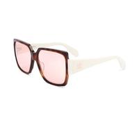 adidas Damen OR0005 Sonnenbrille, Dark Havana/Bordeaux Mirror, 55