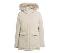adidas Damen Parka Hooded Fur Parka HZ5734 M Wonder Beige