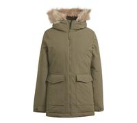 adidas Wintermantel Hooded Fur Parka (wasserabweisend) braun Damen, Größe S