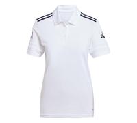 Adidas Damen Poloshirt SQUADRA25 Baumwolle, Weiß/Schwarz, Größe L