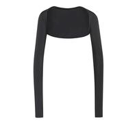 adidas Damen Power Essentials Workout Contour Shrug Shirt, Black, L