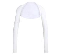 adidas Damen Power Essentials Workout Contour Shrug Shirt, White, S