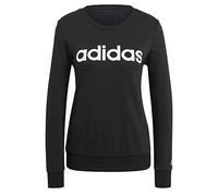 adidas Damen Pullover Essentials Linear Crewneck, Black/White, XL, DP2363