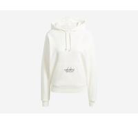 Adidas Damen Hoodie Signature Graphic Stickerei French Terry Loose Fit Off White L