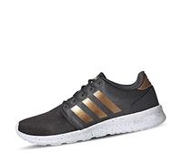 adidas Damen QT Racer Sneaker, Grey/Tactile Gold Metallic/Footwear White, 36 2/3 EU