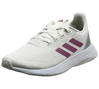 adidas Damen QT Racer Sport Running Shoe, Chalk White/Cherry Metallic/Silver Metallic, 38 EU