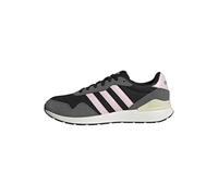 Sneaker ADIDAS SPORTSWEAR "RUN 60s 4.0", Damen, Gr. 38, schwarz (core schwarz, clear pink, carbon), Leder, Textil, Schuhe Sneaker (15308600-38) core schwarz, clear pink, carbon