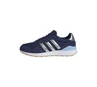 adidas Damen Run 60s 4.0 Shoes, Dark Blue/Silver met./Glow Blue, 39 1/3 EU