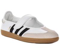 adidas Damen Samba Jane Sneaker, Weißer, schwarzer Gummi., 40 EU