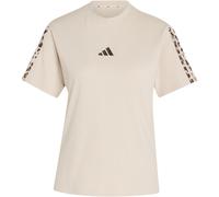 adidas Damen Seasonal Essentials Animal Print T-Shirt (Größe S, beige)