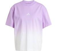 adidas All SZN Loose Dip-Dye T-Shirt Damen JJ4539 - white/bliss lilac M