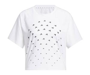 ADIDAS Damen Shirt BLUV Print Performance Loose Fit (IL9577) XL WHITE