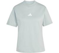 adidas Women's Essentials 3-Stripes Cotton T-Shirt, Wonder Sage/White, M