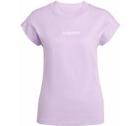 ADIDAS Damen Shirt Essentials Linear Cotton (JY4892) M POWPLU/WHITE