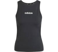 adidas Essentials Linear Slim Baumwoll Tanktop Damen JC5798 - black/white XL