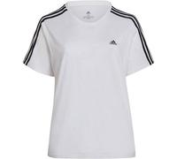 ADIDAS Damen Shirt Essentials Slim 3-Streifen Große Größen (HF7252) 2X WHITE/BLACK