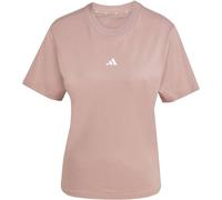 adidas Essentials Small Logo Baumwoll T-Shirt Damen JI6075 - warm clay/white M