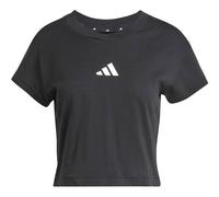 Adidas Damen T-Shirt Future Icons Baby Small Logo – Schwarz/Weiß – XS