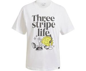 ADIDAS Damen Shirt Positivity Graphic (IX6455) XL WHITE
