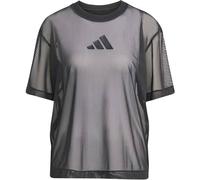 adidas Damen T-Shirt für Erwachsene, weiches Lux-Netzgewebe, Größe S, Schwarz