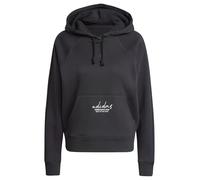 Signature Graphic Embroidery French Terry Loose Hoodie, Kapuzensweat, JI6521