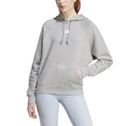 adidas Damen Signature Graphic Embroidery French Terry Loose Hoodie, MEDIUM Grey Heather, XXL
