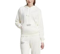 ADIDAS Damen Kapuzensweat Signature Graphic Embroidery French Terry Loose (JI6517) L OWHITE