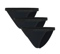 adidas Damen, Slip, 3er Pack - Sport Active Essential , Bikini, Unterwäsche, Logo, uni Schwarz XL