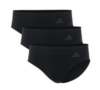 adidas Damen Slips, 3er Pack - Sport Active Seamless, Hipster, Unterwäsche, Logo, einfarbig Schwarz L