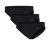 adidas Damen Low Rise Bikini (3PK) -Sport Active Seamless-Packaged Panties Slip, 000 Black, S (3er Pack)