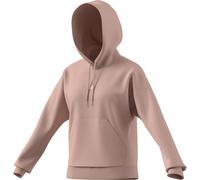 Kapuzensweatshirt ADIDAS SPORTSWEAR "ESSENTIALS SMALL LOGO FRENCH TERRY HOODIE", Damen, Gr. L, blush pink, weiß, Obermaterial: 70% Baumwolle, 30% Polyester, angesetztes Bündchen, Sweatshirts (12732818
