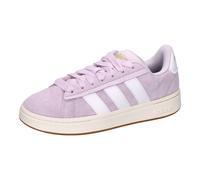 Sneaker ADIDAS SPORTSWEAR "GRAND COURT ALPHA", Damen, Gr. 38, ice lavender, ftwr weiß, gold metallic, Leder, Textil, Schuhe Sneaker, inspiriert vom Design des adidas campus 00 (78966528-38) ice lavend