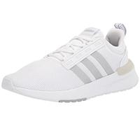 adidas Damen-Sneaker, knöchelfrei, Weiß/Mattes Silber/Grau, 44 EU