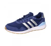 Sneaker ADIDAS SPORTSWEAR "RUN 60S 4.0", Gr. 40,5, dunkelblau, silber metallic, glow blau, Textil, Leder, sportlich, Schuhe (55168028-40,5) dunkelblau, silber metallic, glow blau