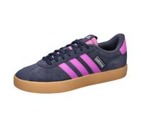 Sneaker ADIDAS SPORTSWEAR "VL COURT 3.0", Gr. 39, shadow navy, lila burst, silber metallic, Leder, Synthetik, sportlich, Schuhe, inspiriert vom Design des adidas samba (47302452-39) shadow navy, lila