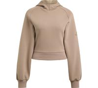 adidas Damen Soft Lux Hoodie (Größe L, beige)