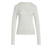 adidas Damen Soft Lux Sheer Hooded Long-Sleeve Shirt, Off White, XXS