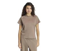 T-Shirt ADIDAS SPORTSWEAR "SOFT LUXUS", Damen, Gr. S, khaki six, Obermaterial: 100% Baumwolle, Rundhals, Shirts T-Shirt (95041226-S) khaki six