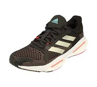adidas Damen Solar Glide 5 Running Shoe, Carbon/Sandy Beige Metallic/Turbo, 36 2/3 EU