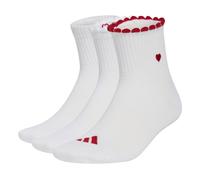 adidas Damen Sportsocken Graphic Sock 3 Pair Pack KQ5946 43-45 White/Better Scarlet/Black